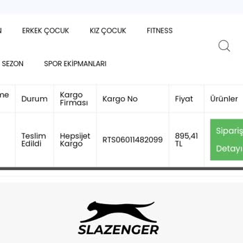 Slazenger Yapılmayan Ürün İadesi