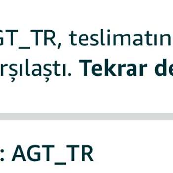 AGT Kurye Kargom Halen Teslim Edilmedi