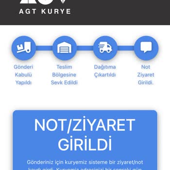 AGT Kurye Kargom Halen Teslim Edilmedi