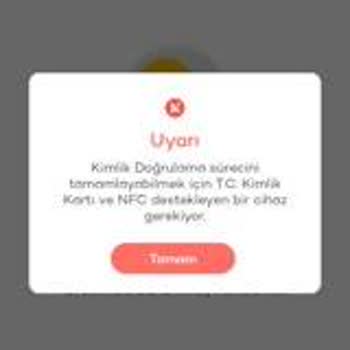 Tosla Kart NFC Hatası