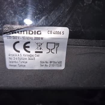 Arçelik Grundig Tost Makinesi Arızası