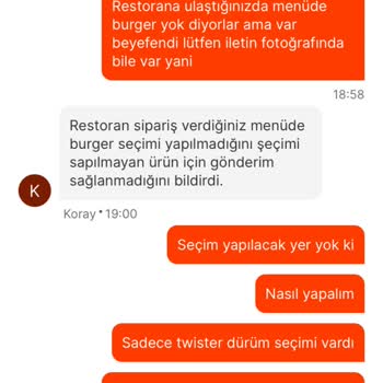 Migros Yemek Menü Seçimi Yanlış Ve Siparişimin Eksiği Tamamlanmıyor.