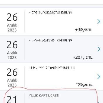 Yapı Kredi Yıllık Kart Ücreti İade Talebi