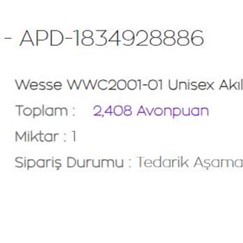 Avon Kozmetik Akıllı Saat Hediyesi Teslimat Sürecinde Yaşanan Gecikme