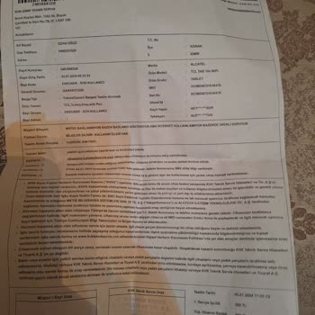 KVK Servisi Onarım Bedelini Alıp Cihazı Aynı Arıza İle Teslim Etti