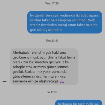 Charme Butik Kargom Gelmiyor.