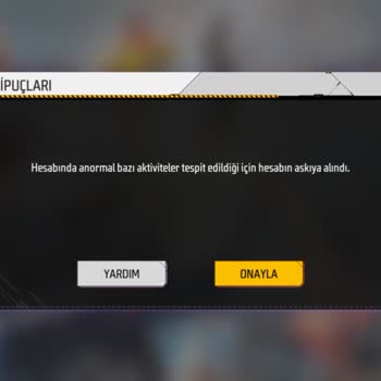 Garena Free Fire Hesabım Ban Yedi