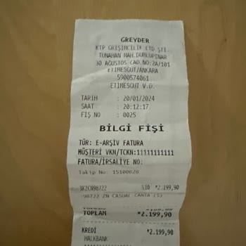 Greyder İade Kabul Etmiyor
