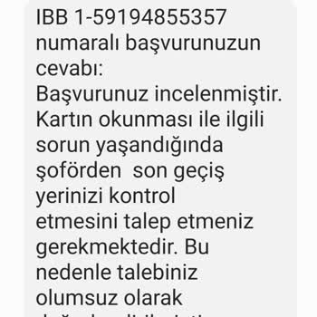 BELBİM (İstanbulkart) Toplu Taşıma Ücretlendirme Sorunu Ve İade Talebi