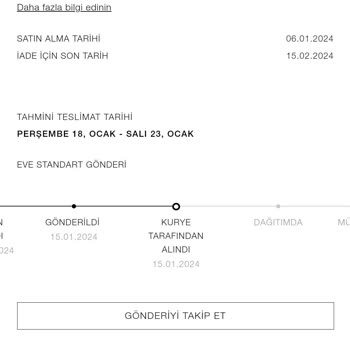Zara Kargoda Kaybolan Ve Gönderilmeyen Ürünler