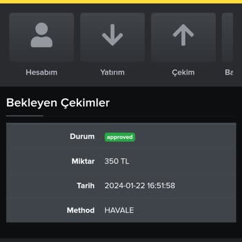 Betturkey Çekim Talebi!