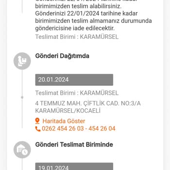 MNG Kargo Karamürsel Şubesi Kargomu Getirmiyor