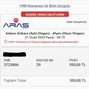 Aras Turizm Gecikme Ve Hizmet Kusuru