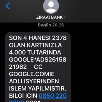 Google İzinsiz İşlem Yapılması