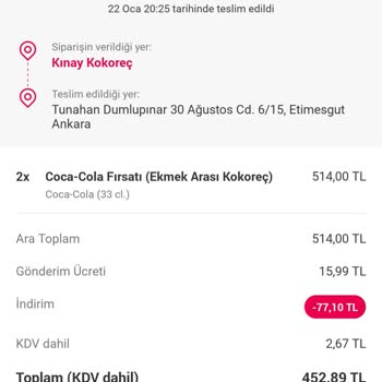 Yemeksepeti Yine İlgisiz Ve Yanlış Sipariş Gönderdi Beni Aç Bıraktı