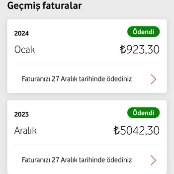 Vodafone'dan Yapılması Gereken İade Hk