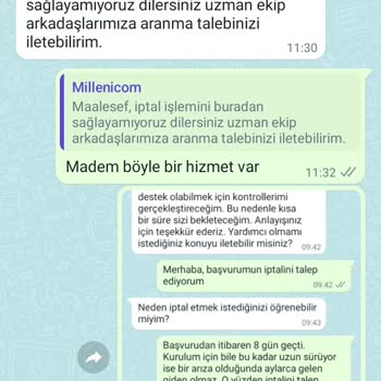 Millenicom Başvuru İptal Mağduriyeti