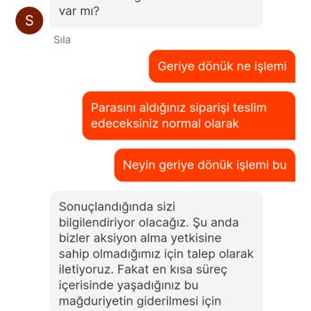 Köfteci Yusuf Teslimat Yapmayıp Para İadesi Yapmıyor.