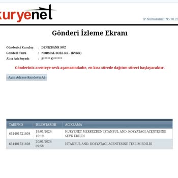 Kuryenet Kredi Kartı Teslimatı İçin Kurye Hizmetlerinde Yaşanan Sorunlar