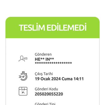 Yurtiçi Kargo Kargom Teslim Sırasında Adres Yanlışlığı