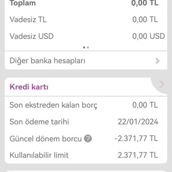 Enpara Kredi Kartıyla Limit Kısıtlanması