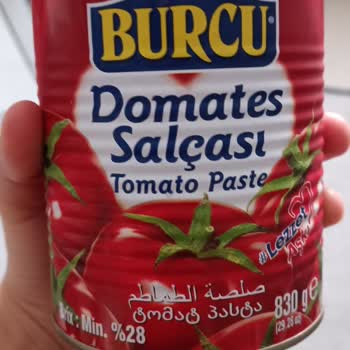 Burcu Gıda Domates Salçası Yarısı Boş!