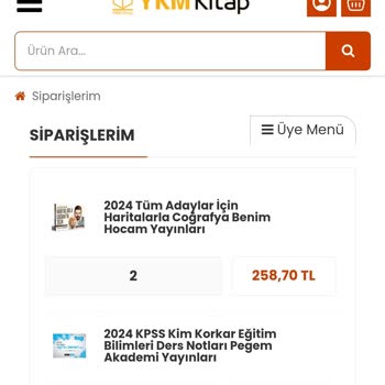 YKMkitap Ücretini Ödediğim Kitaplarım Kargolanmıyor