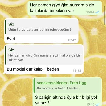 Sneakersoldcom Sipariş Verdikten Sonra Muhatap Yok, Gelen Ürün Yanlış