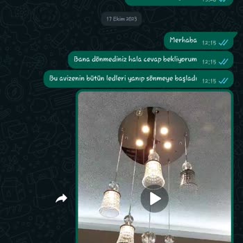 Trendyol Özçelikler Avize Sorunu