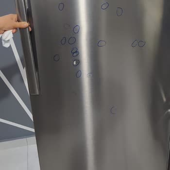 Samsung Buzdolabı Kapağında Göçük