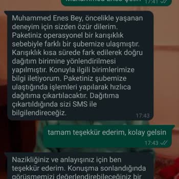 Hepsijet Kargo Şirketi Gönderilecek Adresi Karıştırdı.