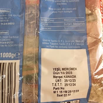 BİM'den Aldığım Saban Yeşil Mercimekten Böcek Çıktı