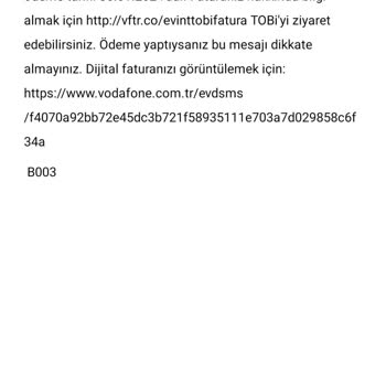 Vodafone Net Yanlış Fatura Kesimi