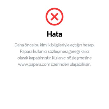 Papara Acil Dönüş Bekliyorum