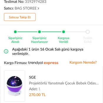 Trendyol Ürün Tesliminde Mağduriyet Yaşatıyor.