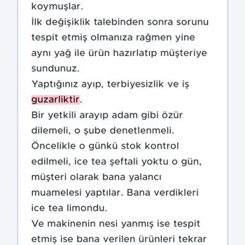 KFC Kocaman Özür Borçlusunuz