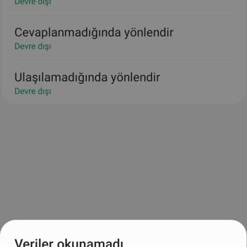 Vodafone Arama Yönlendirme Sorunu