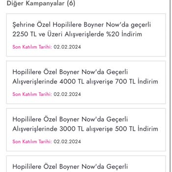 Boyner Now Kampanya Uygulanmıyor!