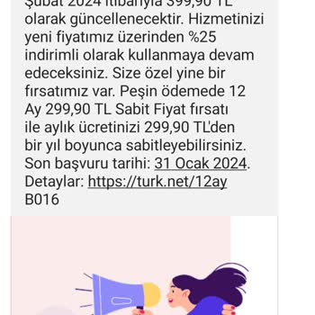 TurkNet İnternet Servis Sağlayıcısının Fiyatlandırma Ve Kampanya Uygulamaları