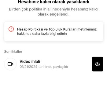 TikTok Hesabımı Askıya Aldılar