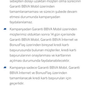 Garanti BBVA Faizsiz Nakit Avans Kullanamadım!