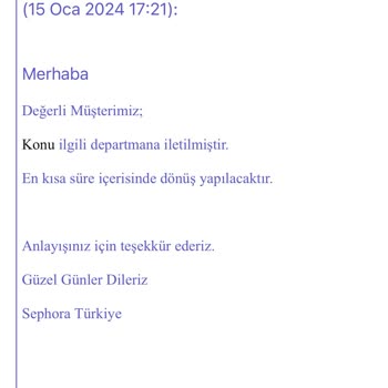 Sephora'dan Gelen Geçersiz Doğum Günü Kodu Ve Telafi Edilmemesi