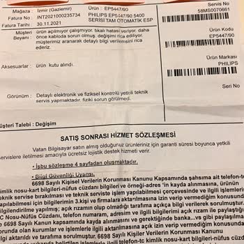 PHILIPS EP5447/90 Daha 6 Geçmeden Değişim Yapmadı!