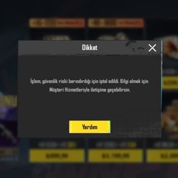 PUBG (Pubgmobile.com) İşlem Güvenlik Riski Barındırdığı İçin İptal Edildi.