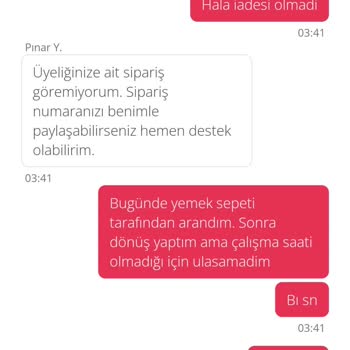 Yemeksepeti Ücret İadesi Yapmıyor