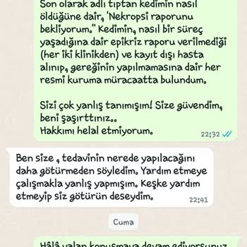 A Vet Avrupa Veteriner Kliniği Kağıthane Avrupa Vet Ve Zeytinburnu Vet. Lik Minik Kızımı Öldürdüler!