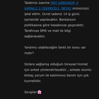 Vivense Ücret İadesi Yapılmadı