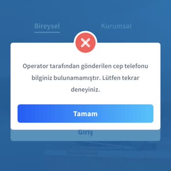 Halkbank Mobil Bankacılık Operatör Hatası