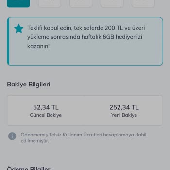 Türk Telekom Hattıma Eksik Yükleme Ve Anlaşılamayan Ücretlendirme!
