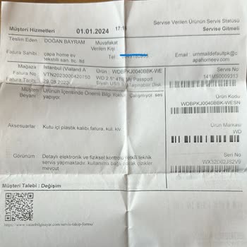 Vatan Bilgisayar Değişim Kabul Etmiyor.